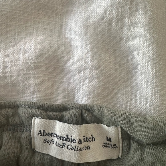 Abercrombie & Fitch Sage Green Soft Shorts - Picture 2 of 2